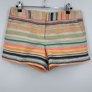 Trina Turk Corbin 2 Rainbow Stripe Shorts Sz 4